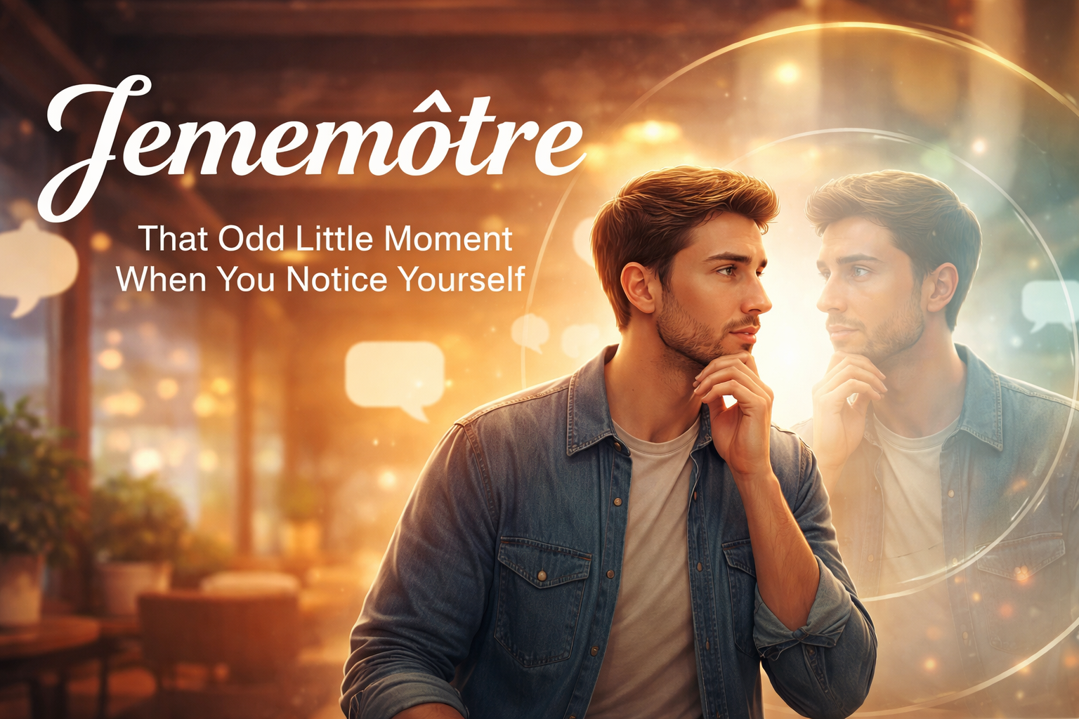 Jememôtre — That Odd Little Moment When You Notice Yourself